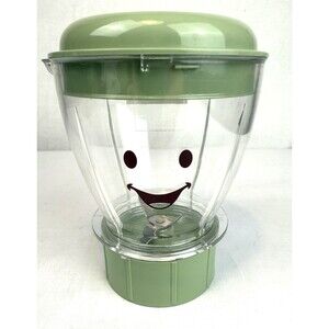 Baby Bullet Blender Batch Bowl With Blade & Circular Lid Replacement Part